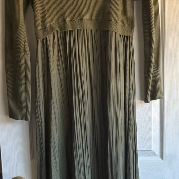 Anthropologie | Dresses | Thea Twofer Sweater Dress Anthropologie Olive Green | Poshmark Anthropologie | Dresses | Thea Twofer Sweater Dress Anthropologie Olive Green | Poshmark
